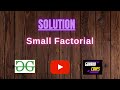 Small Factorial || @GeeksforGeeks  || Problem Solving || Solution || Gorakh Codes