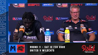 NBL22 Round 11: United v Wildcats - Post-Match Media Conference