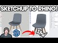 How to Import SKETCHUP Files into Rhino!