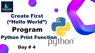 Create your first Project on Python Using Print Function || Python Zero to Hero