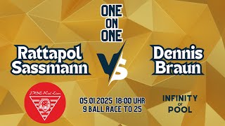 WATCH LIVE | ONE ON ONE Rattapol Sassmann vs. Dennis Braun