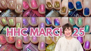 March 2025 Hella Handmade Creations swatches & Mother's Day nail polish swatches