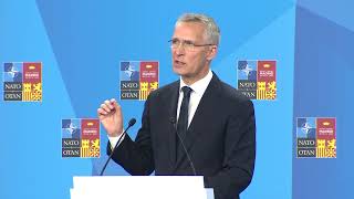 Rueda de prensa del secretario general de la OTAN, Jens Stoltenberg