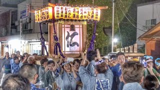 2024.8.20 新潟市 新津 夏祭り 宮上り 万灯神輿 本町通り 参進 堀出神社 屋台祭り