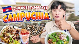 Chợ địa phương Campuchia - Sang Cam có đáng sợ như lời đồn?! | Thử Thách 100K