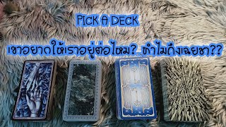 PICK A DECK EP.26 เขาอยากให้เราอยู่ต่อไหม..ทำไมเฉยชา??