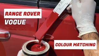 Range Rover- Vogue | Touchup Red Colour Matching | Car paint Colour Making