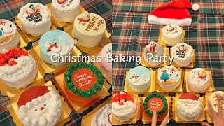 낭만 max✨ 크리스마스 베이킹 파티 보실래요?🎄| 노오븐 크리스마스 케이크 만들기 | Christmas Baking