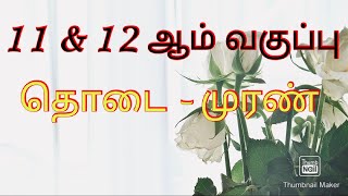 11 \u0026 12 ஆம் வகுப்பு - தொடை -முரண்