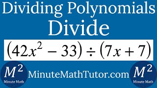 Divide (42x^2-33)/(7x+7)