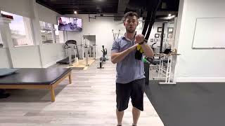 TRX Shoulder workout - scapular Y’s