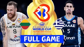 Lithuania v Greece | Full Basketball Game | FIBA Basketball World Cup 2023