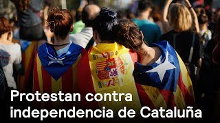 Protestas contra la independencia de Cataluña en Barcelona - Despierta con Loret