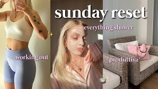 SUNDAY RESET VLOG🎀🥬🫧 I deep cleaning, everything shower, svuotaspesa, healthy recipe