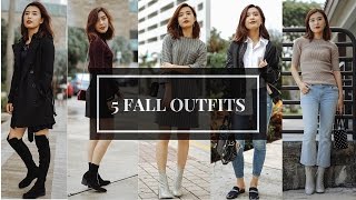 5 Fall outfits | Fall Lookbook | 秋季穿搭