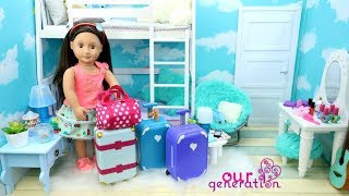 Doll Bunk Bed Bedroom & Packing My Dolls Bags for Vacation