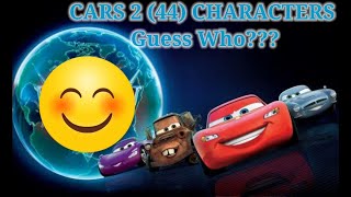 Guess Who??? - CARS 2 Characters