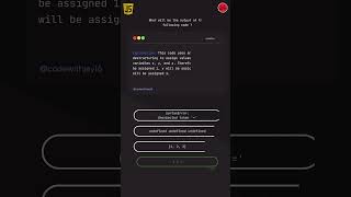JavaScript Quiz For Beginners 🧠 | Question 17 #coding #javascript #tutorial #quiz #beginner