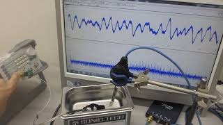 スイープ発振・パルス発振による、超音波洗浄器の利用技術ーーファンクションジェネレータと超音波プローブと超音波洗浄器の組み合わせーー（超音波システム研究所）