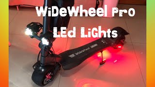Electric Scooter LED Head Lights & Taillights Install/Modification on my WideWheel Pro