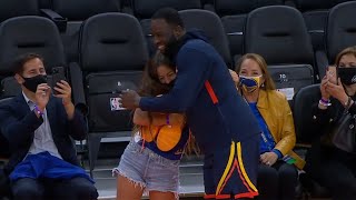 Draymond Green gave his shoes to a young fan