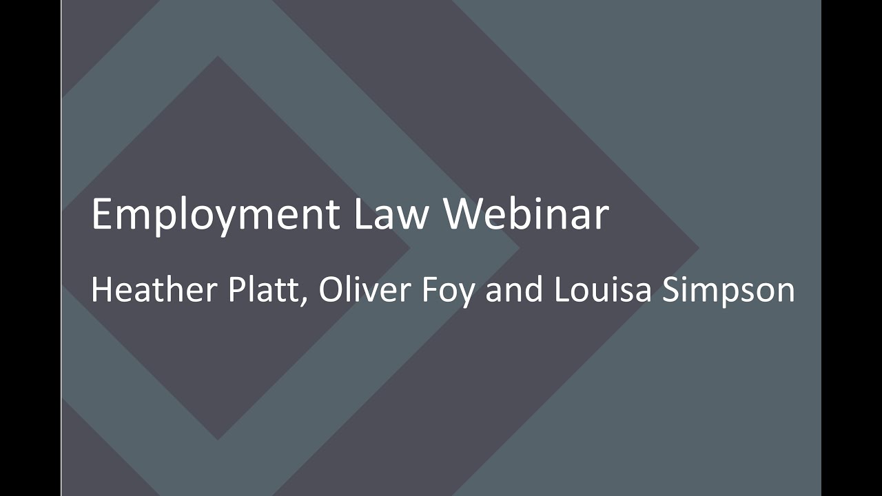 Employment Law Webinar Youtube