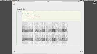 Basic file io with Python and Numpy