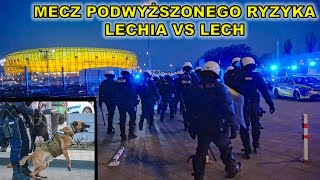 Mecz podwyższonego ryzyka w Gdańsku od kulis. Lechia Gdańsk kontra Lech Poznań.