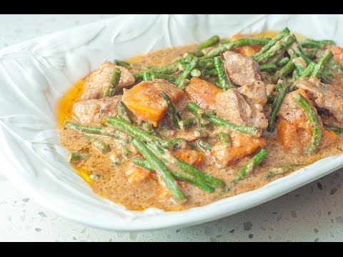 Pork Ginataan with Squash and String Beans Pork Ginataan with Squash and String Beans