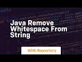 java remove whitespace from string