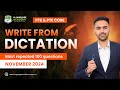 Write From Dictation | PTE & PTE Core Listening | November 2024 Exam Predictions | Language Academy