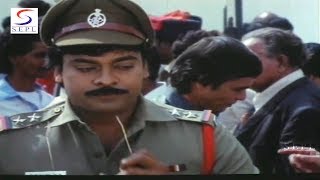 Chiranjeevi Saves The Peoples From Bomb Blast | Scene | Aaj Ka Gang Leader 1993 | Chiranjeevi
