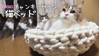 【DIY】チャンキーヤーンで猫ベッド作ってみた