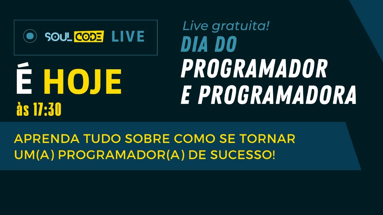 Live Do Dia Do Programador E Programadora Youtube