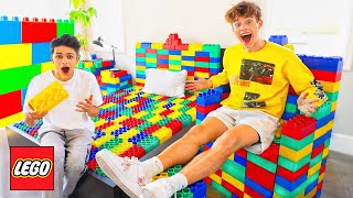 TURNED BRENT’S ENTIRE ROOM INTO LEGOS!!
