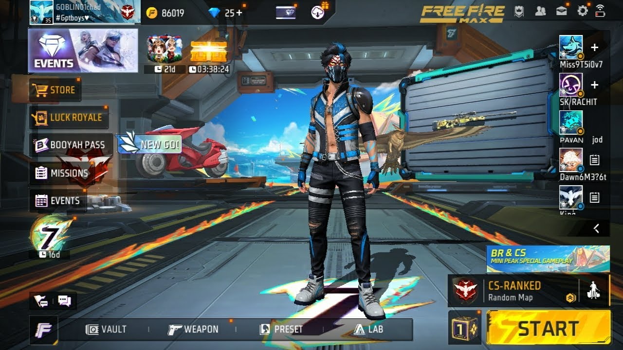 Freefire Cs Ranked Gameplay Part 1 Youtube