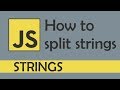 How to split strings in Javascript