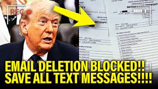 Trump PANICS as his EMAIL DELETION is BLOCKED!!