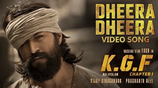Dheera Dheera Full Video Song | KGF Malayalam Movie | Yash | Prashanth Neel | Hombale Films