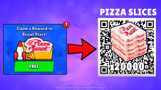 FREE! x20000 PIZZA SLICES🤯🤯🤯 PIZZA PLANET QR CODE 🎁| BRAWL STARS QR CODES 2025