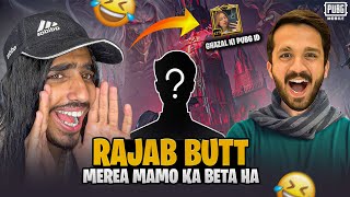 RAJAB BUTT MERA MAMO KA BETA HA 😂 FUNNY PRANK RANDOM PUBGM