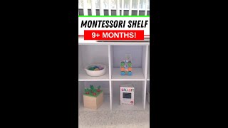 Montessori Shelf Idea for babies 9+ months