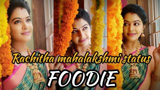 #Rachitha mahalakshmi | #foodie |    iravum en pagalum un vizhiyin oram whatsapp status | love song