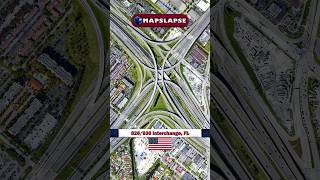 826/836 Interchange | 25.7808° N, 80.3206° W #shorts #timelapse #googlemaps