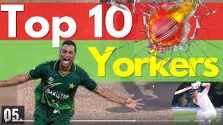 Best Top 10 Yorkers of Shoaib Akhtar || Rawalpindi Express || Glass shattering || Tribute to Legend