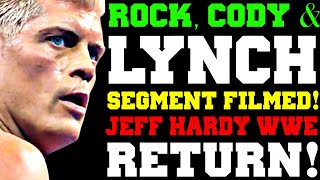 WWE News! The Rock Cody Rhodes \u0026 Becky Lynch Segment FILMED! WWE Star Missing! Jeff Hardy WWE Return