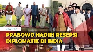 Momen Presiden Prabowo Jalani Tradisi Resepsi Diplomatik di India