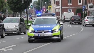 [Dauerhorn] FuStW Polizei Kaltenkirchen über Gegenfahrbahn