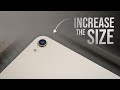 How to Increase the Size of your iPad (tutorial)