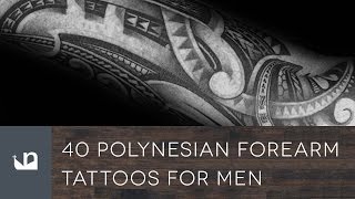40 Polynesian Forearm Tattoos For Men